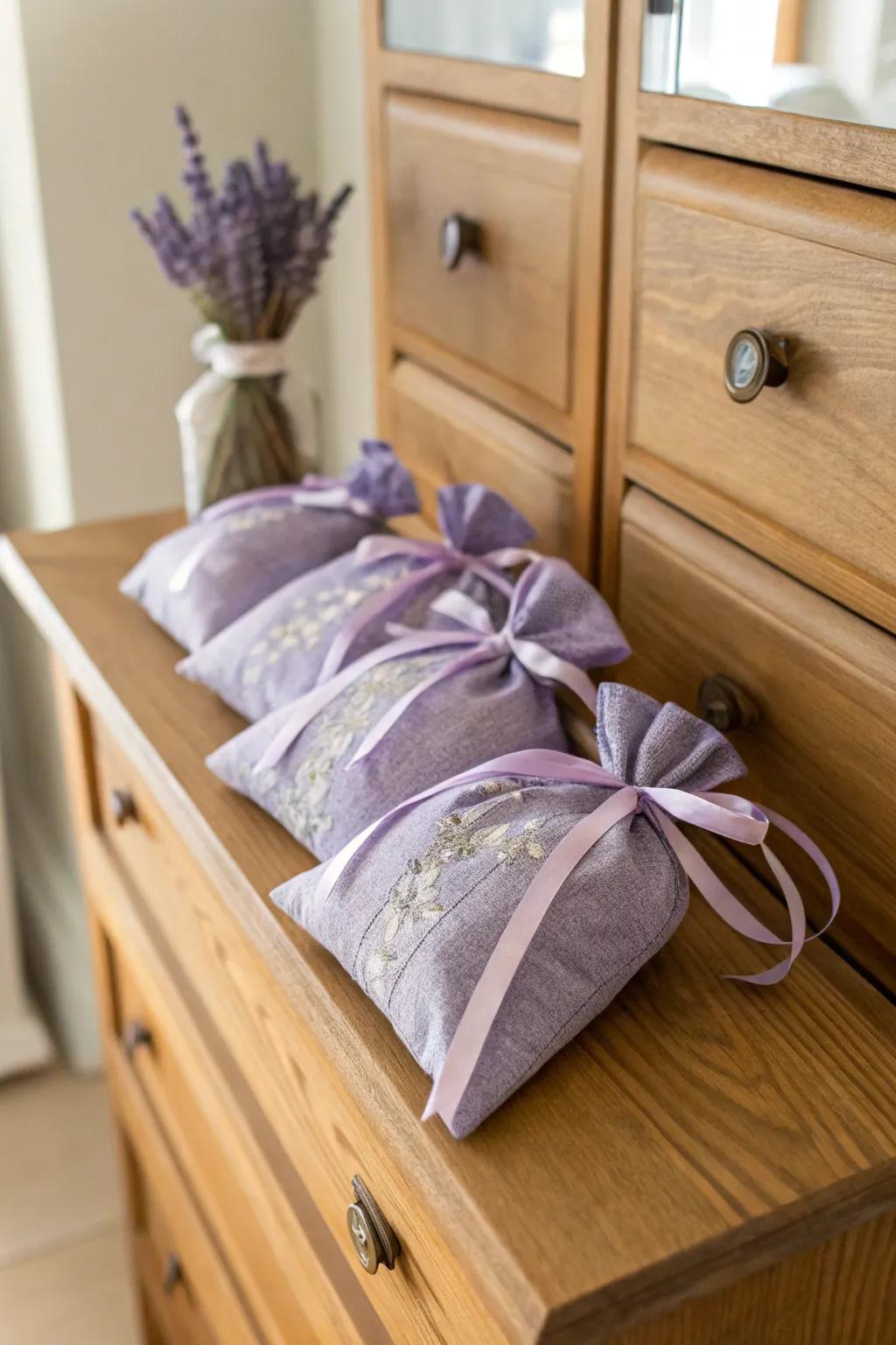 Newly-scented lavender sachets that are suitable for your abode.