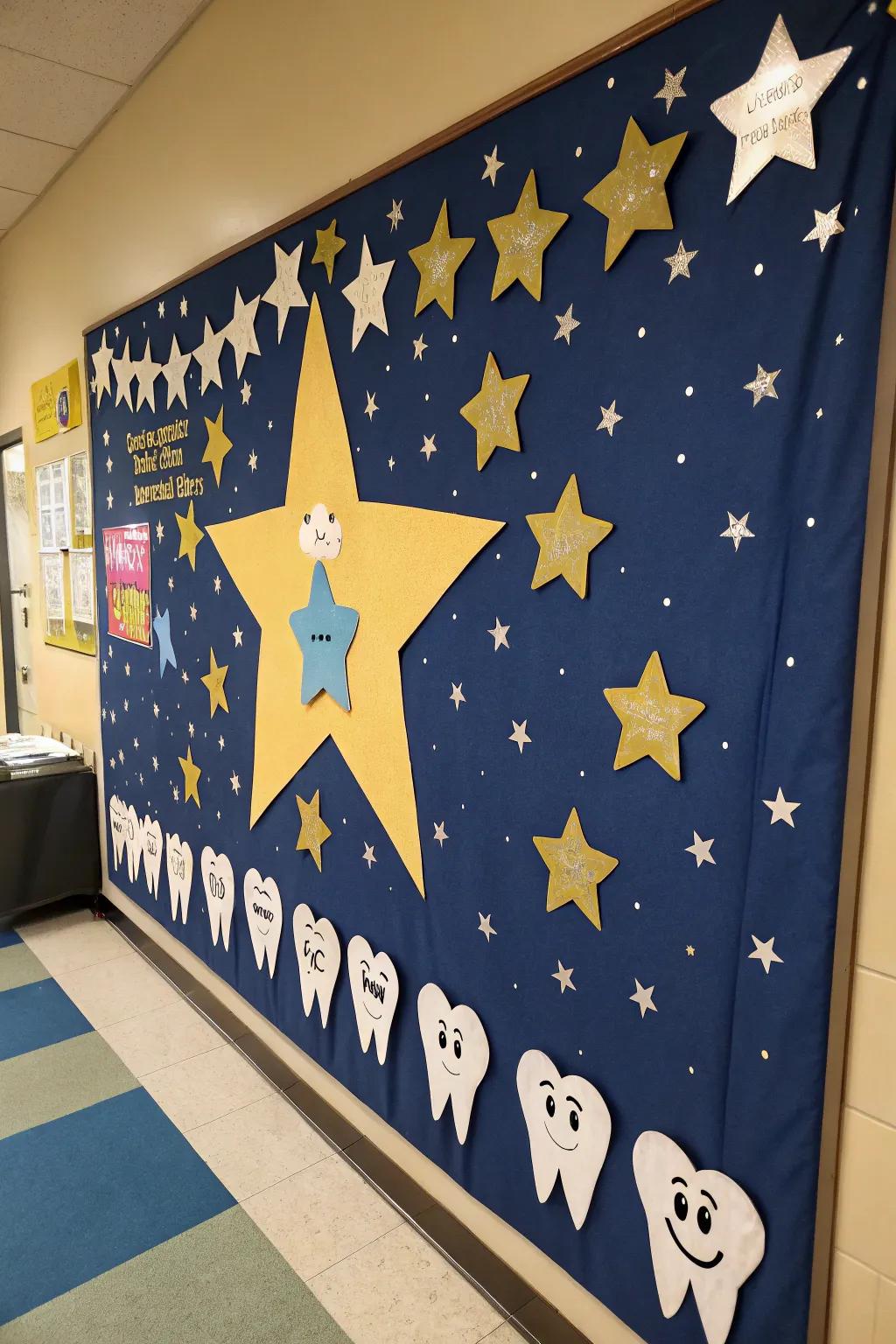 Witness as lost teeth light up the Tooth Guardian's sky.