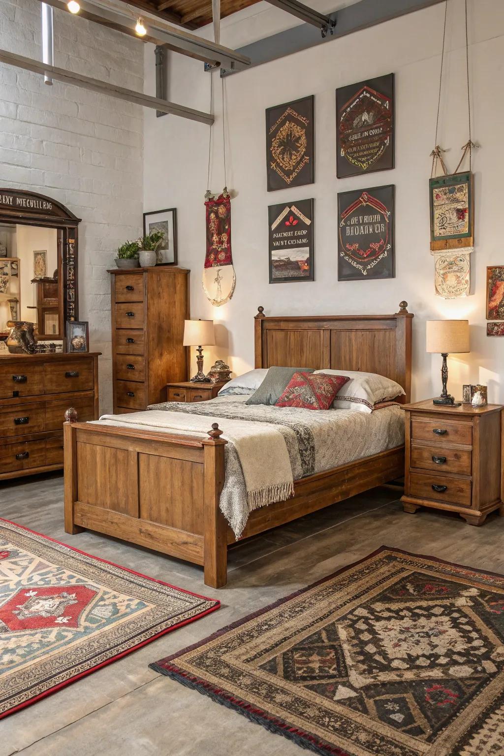 Unique items personalize and elevate the space.
