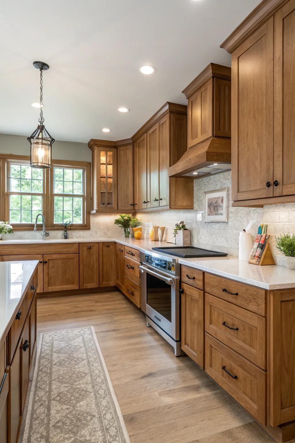 Balance in design creates equilibrium and harmony in cooking spaces with timber vanities.