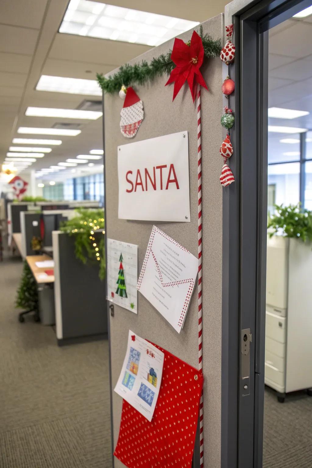 Transmit holiday desires through a Return to Sender themed entrance.