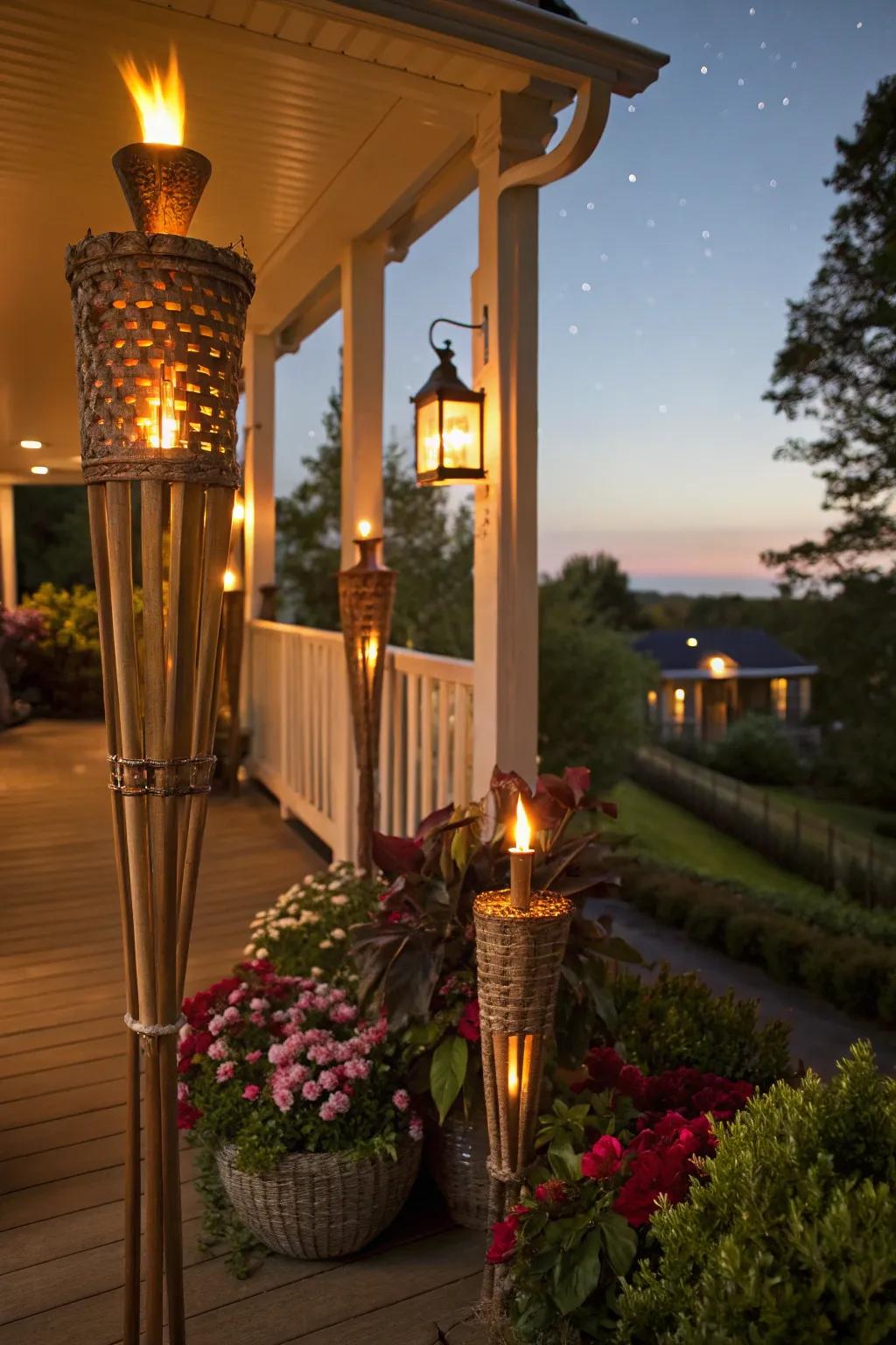 Stick lights give your space a festive and exotic feel.