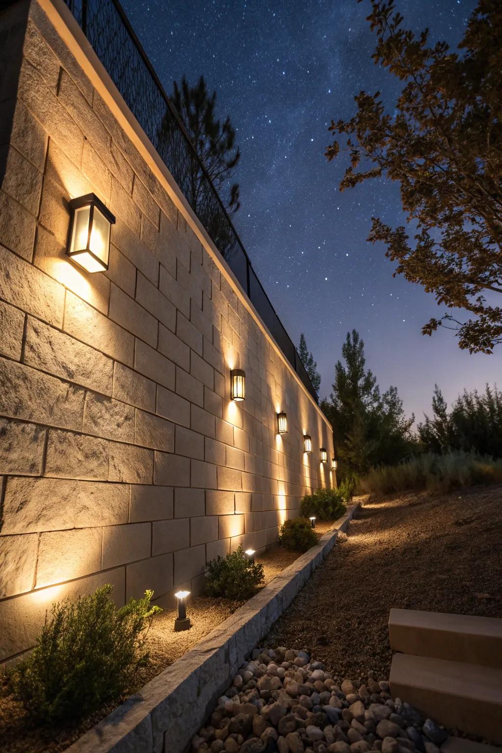 Incorporate dimension with lighting at varying elevations.