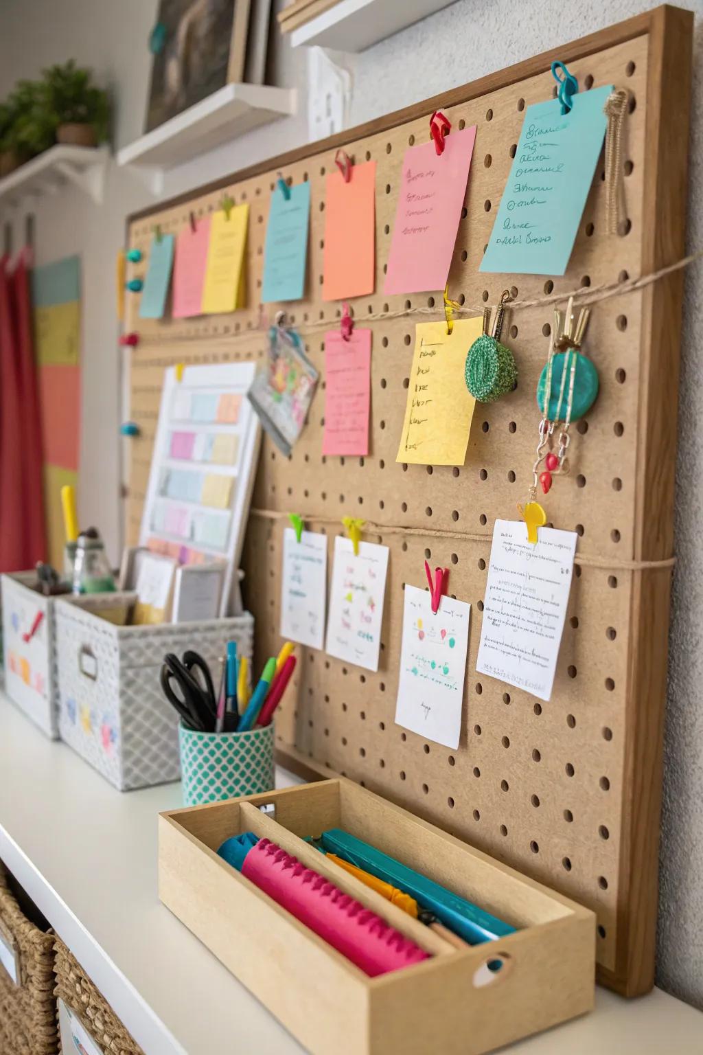 Stay organized with a useful bulletin board.