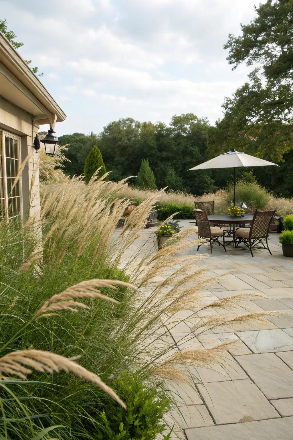 Introduce movement and texture using decorative reeds.