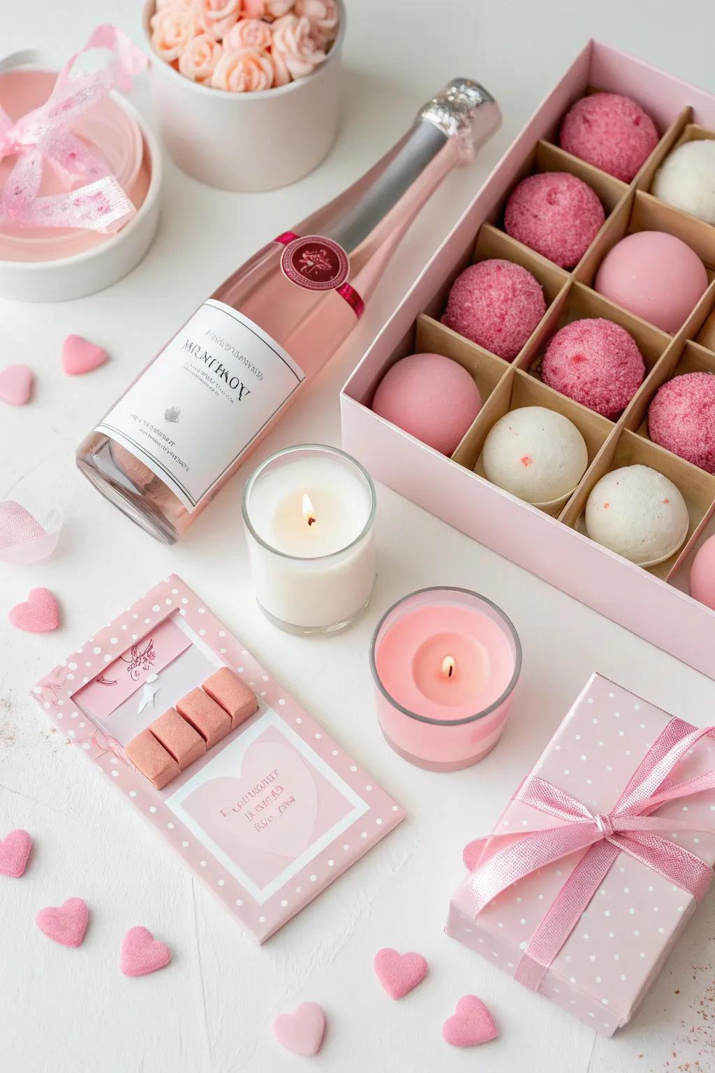 Rose-themed party favors provide a sweet and memorable takeaway.