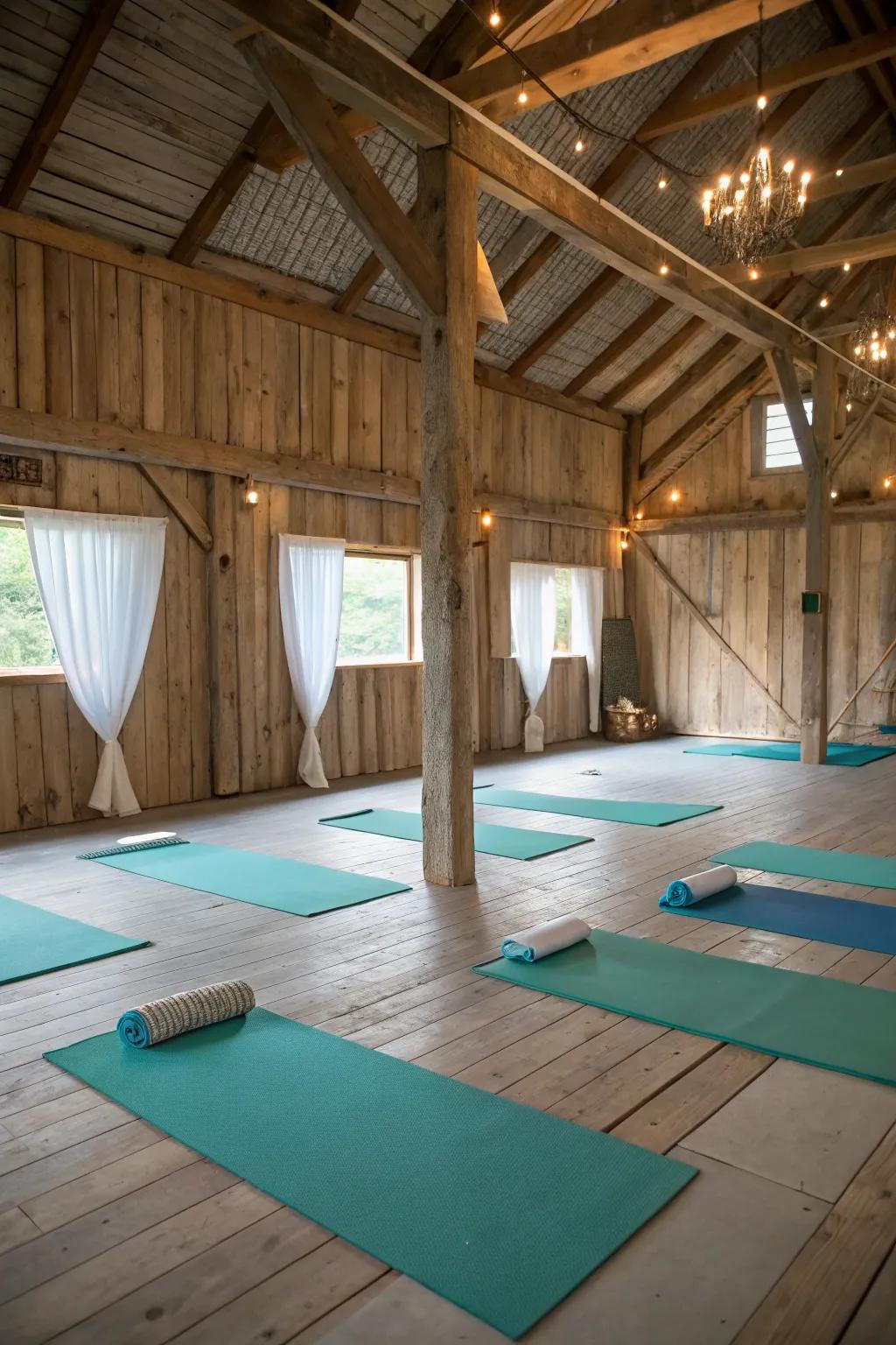 Uncover calmness and tranquility inside a pole barn holistic refuge.