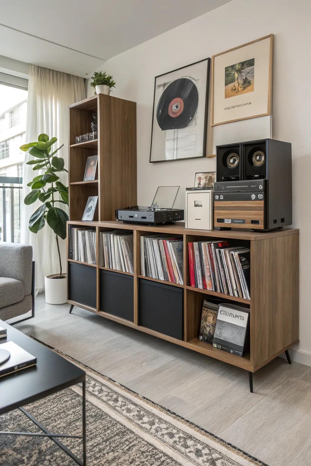 Modular systems offer flexible storage solutions for growing collections.