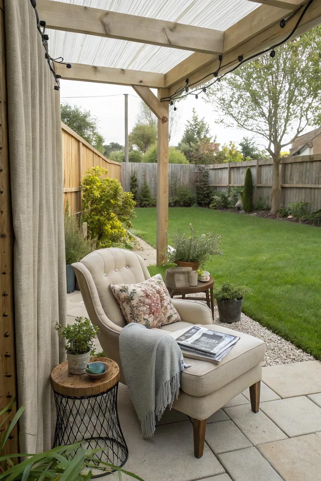 Book corners provide a private retreat for relaxation and reflection.