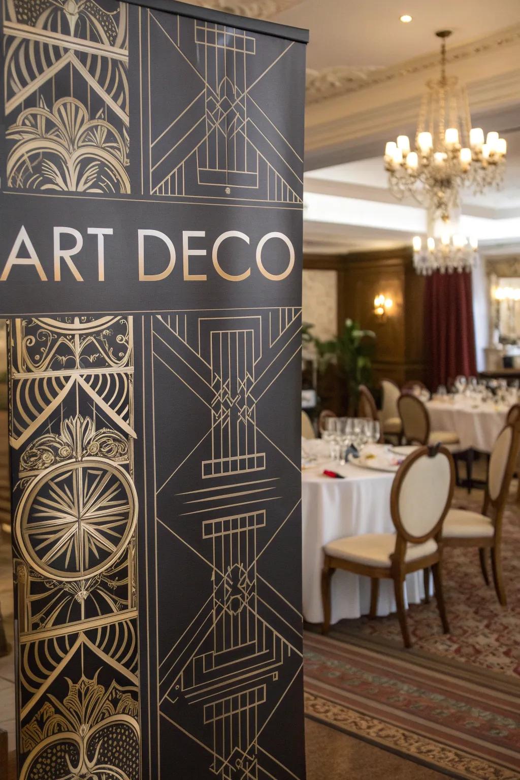Bring Art Deco elegance into your home with a stylish display.