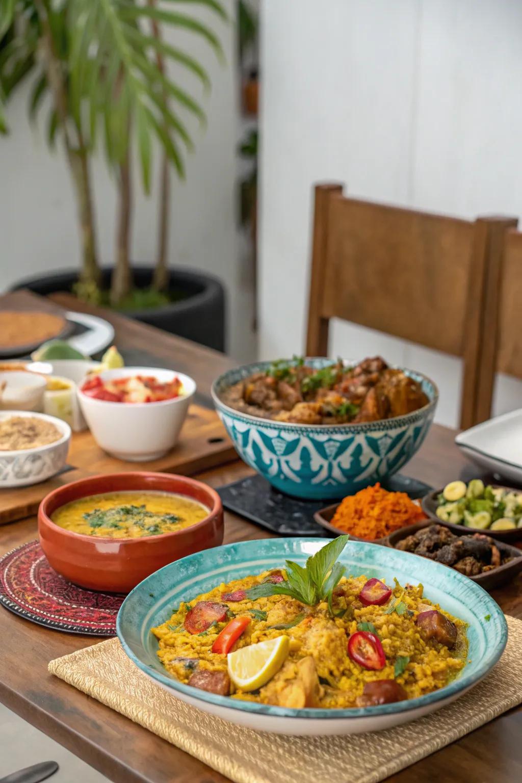 Delight your company with an inspired, cultural dinner.