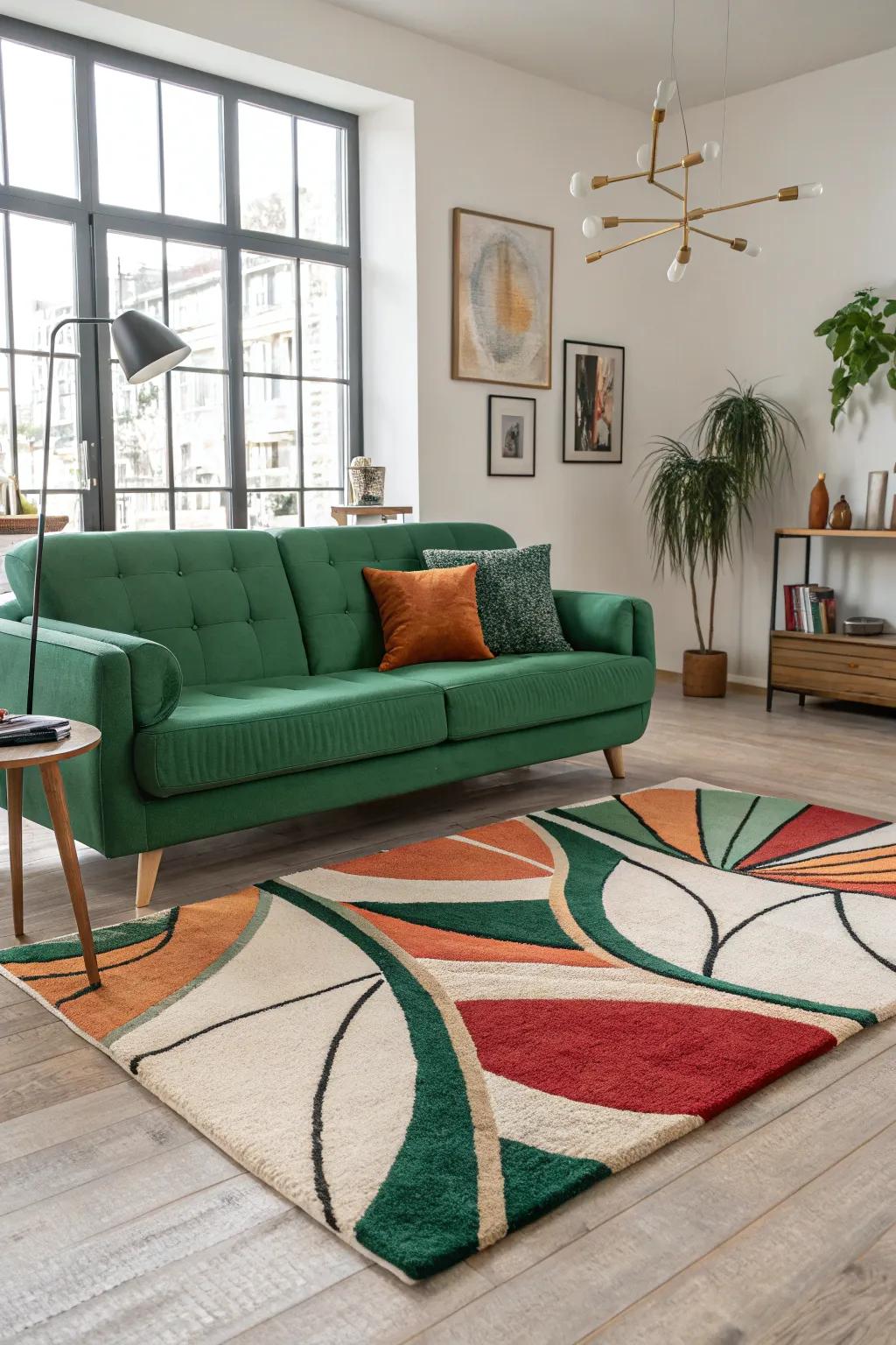 Non-figurative designs introduce a unique and artistic element.