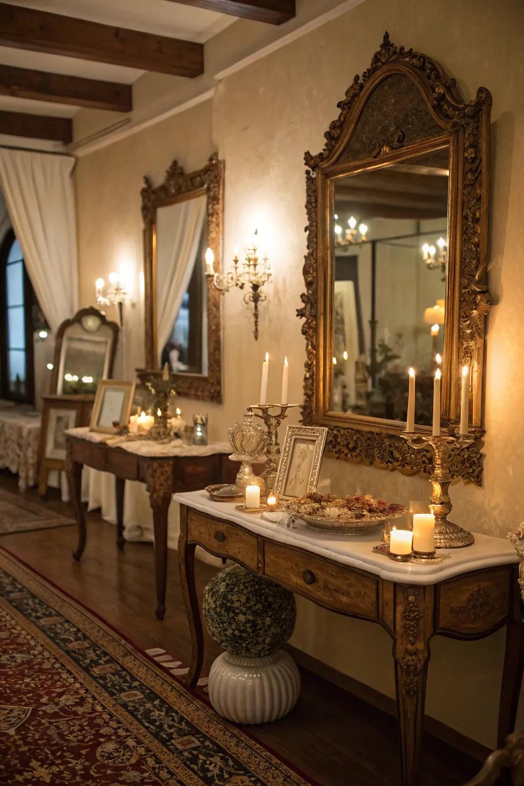 Aged pieces add character and a sense of history to boho decor.