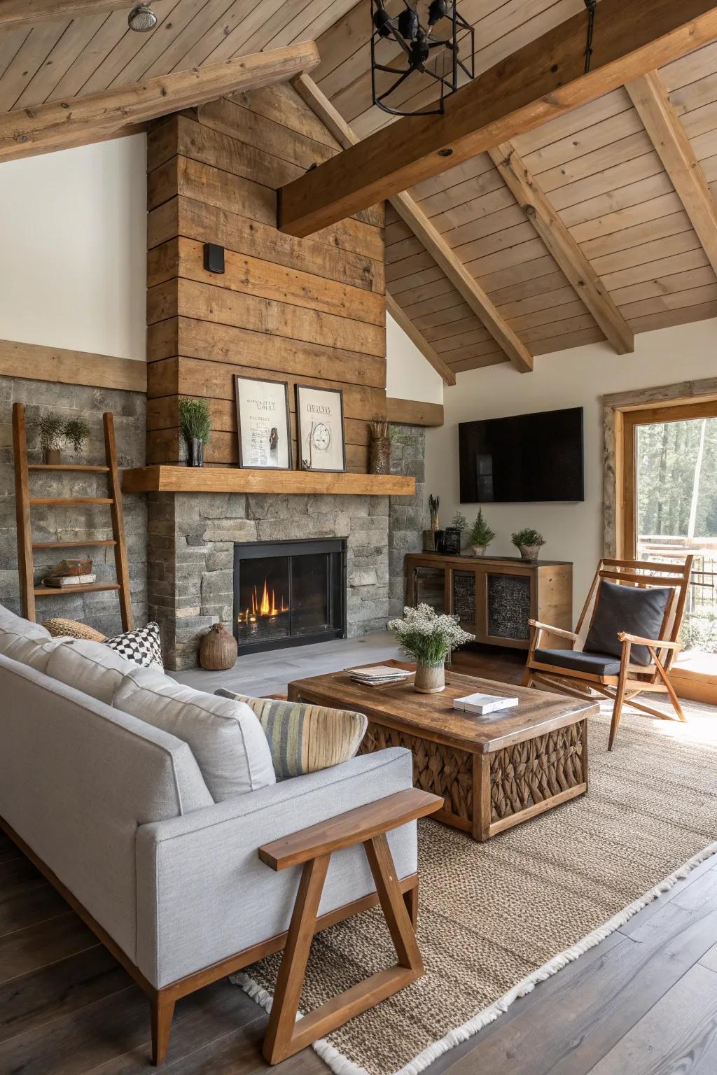 Modern components blend seamlessly with country charm.