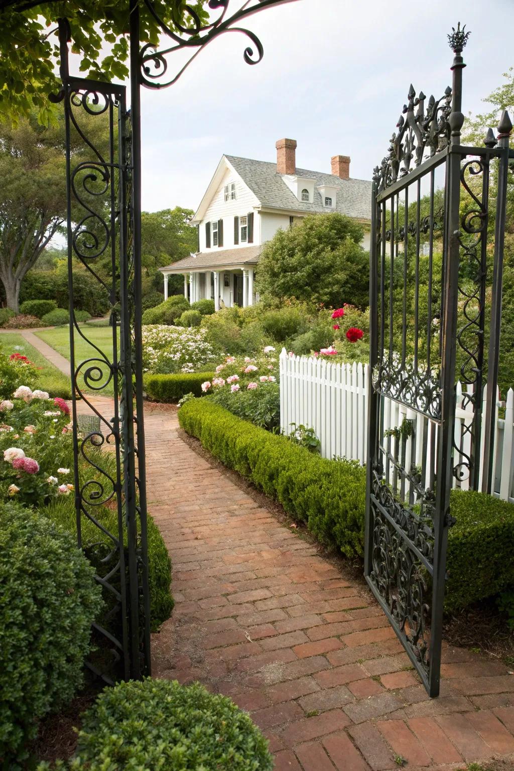 A dual swing gate uniting versatility with style.
