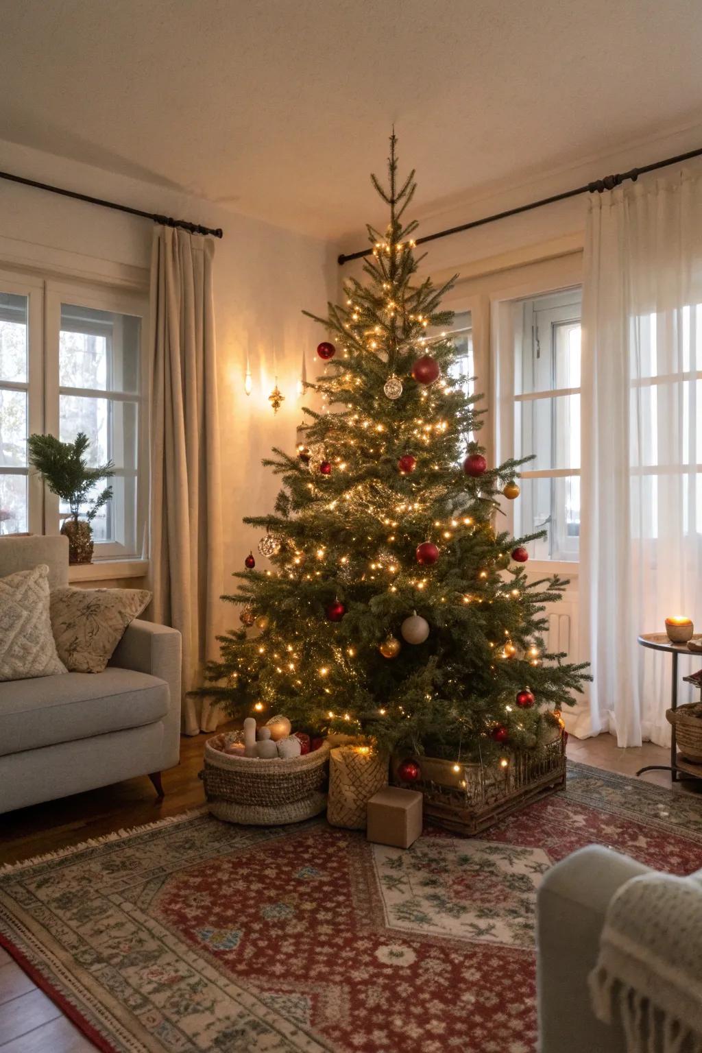 Aromatic ornaments enhance the festive atmosphere.