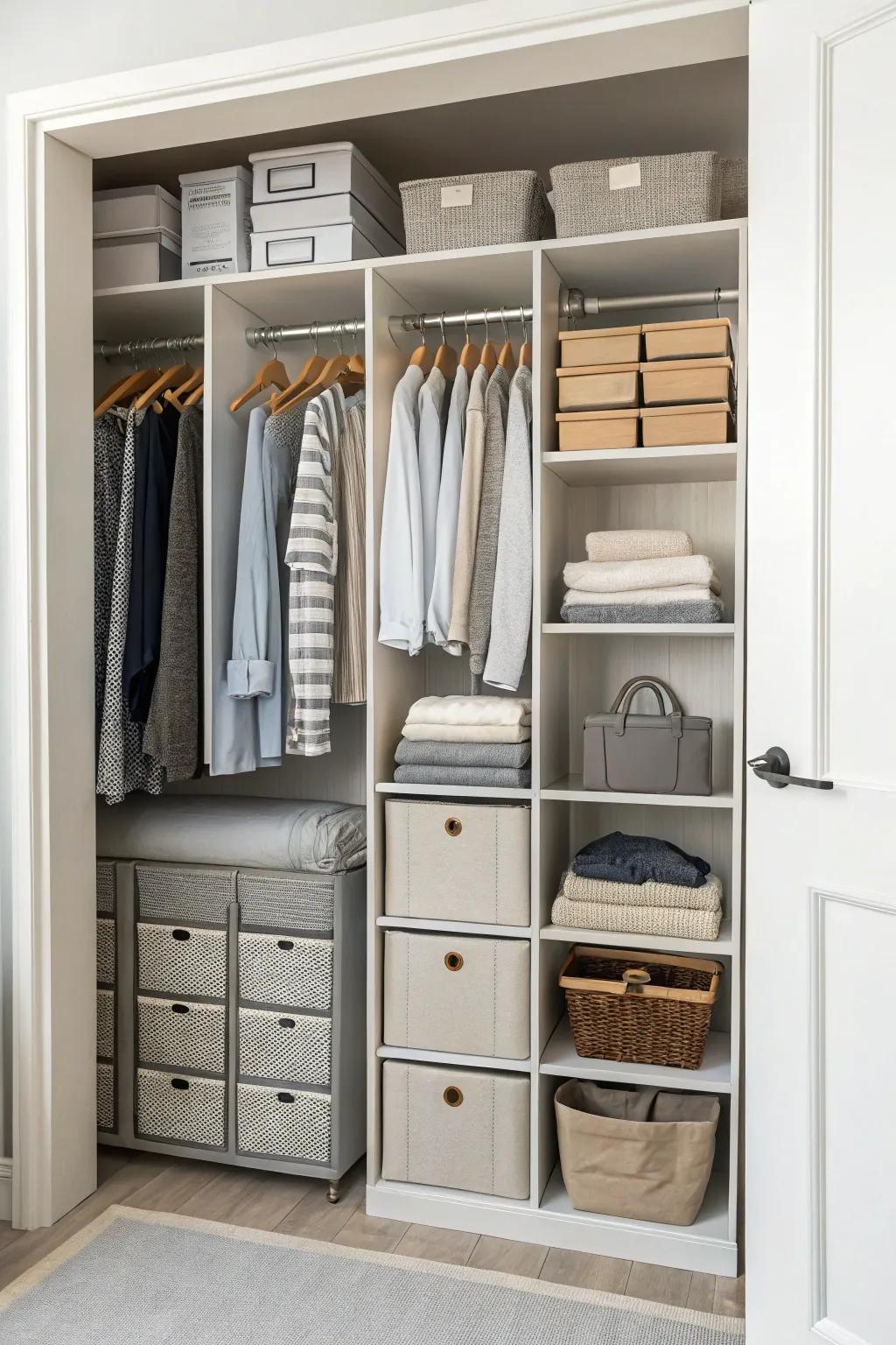 Storage that folds is useful and saves space.