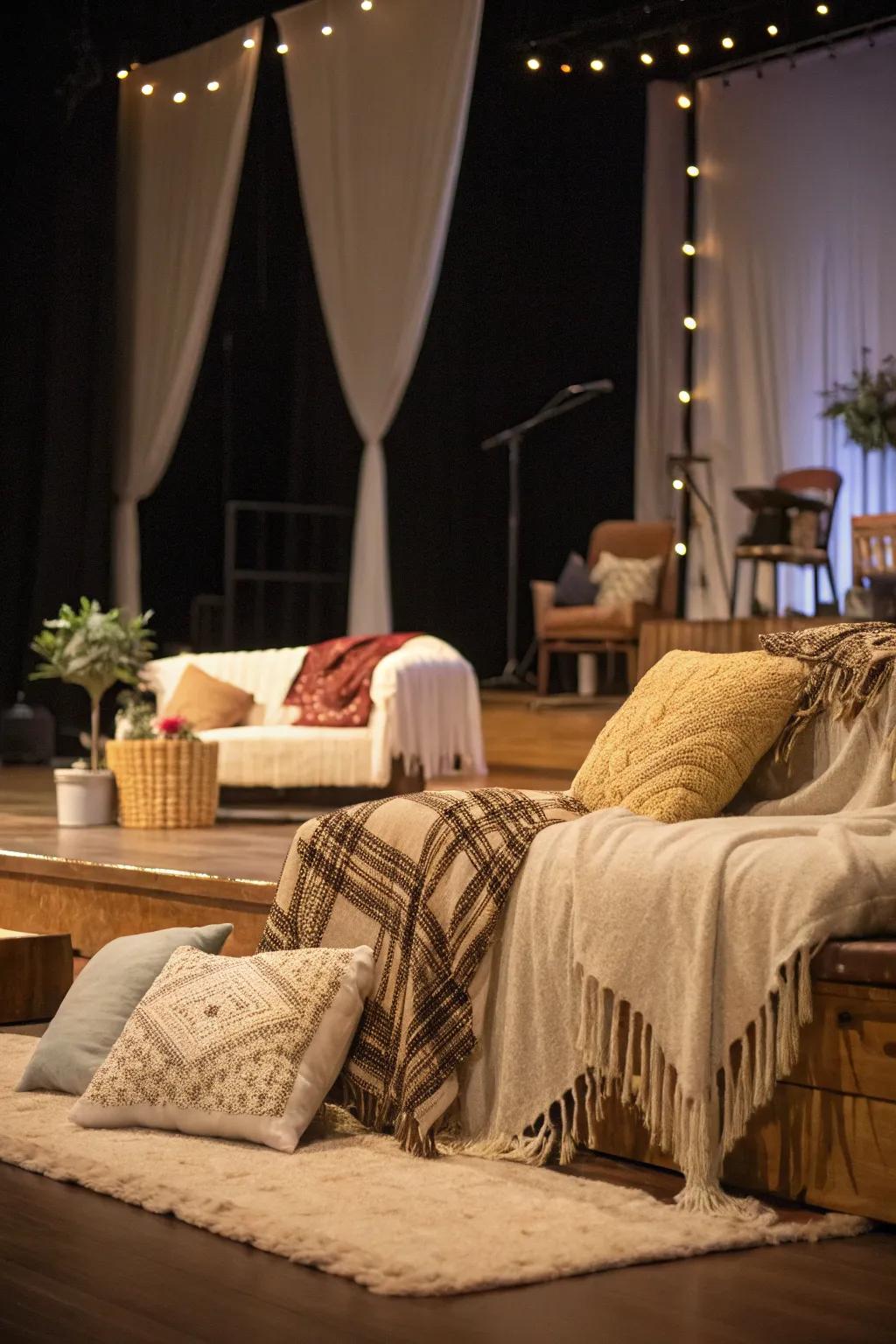 Relaxing corners inspire comfort.