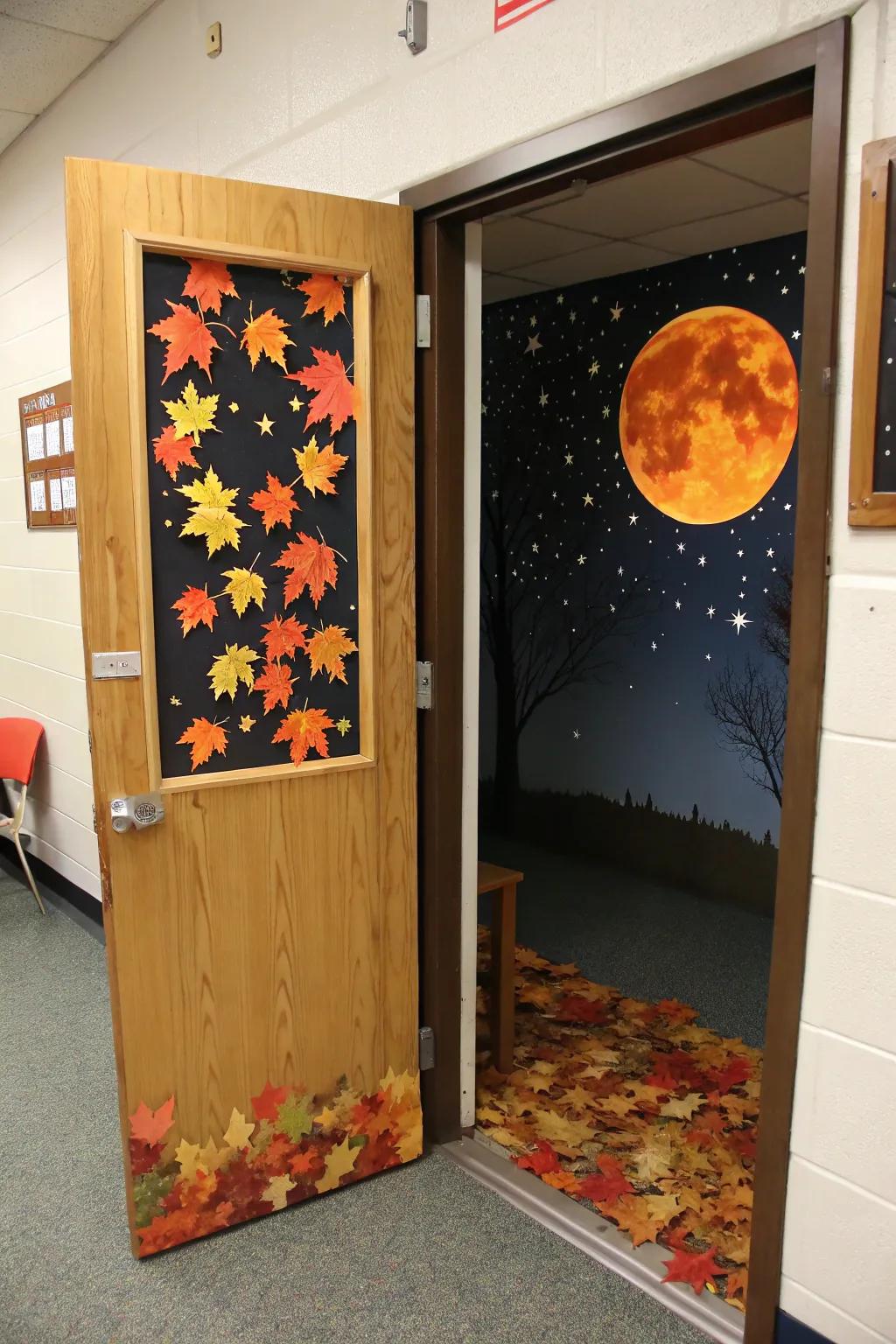 An enchanting Harvest Moon doorway, setting a mystical atmosphere.