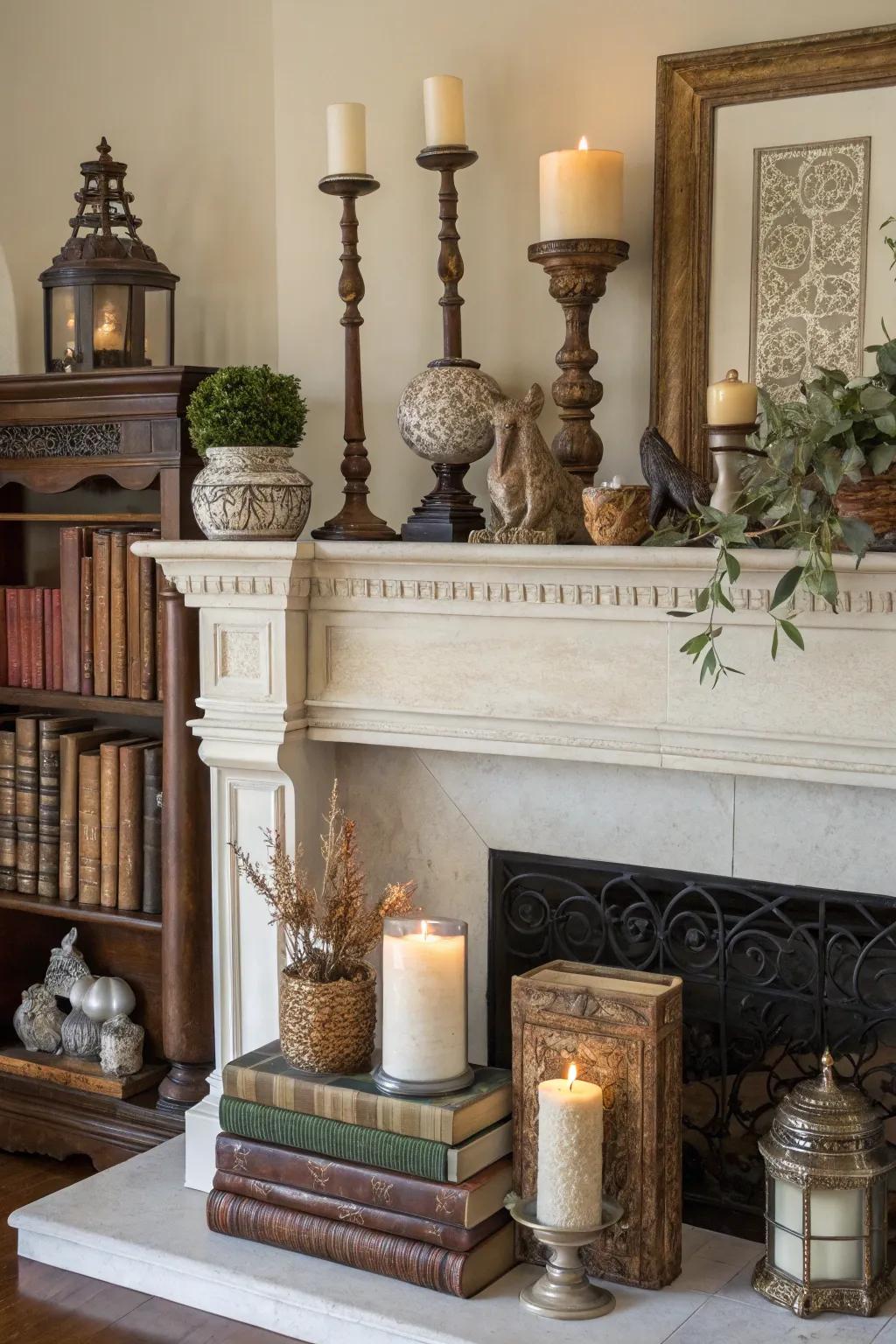 Layered textures and heights craft visual intrigue.