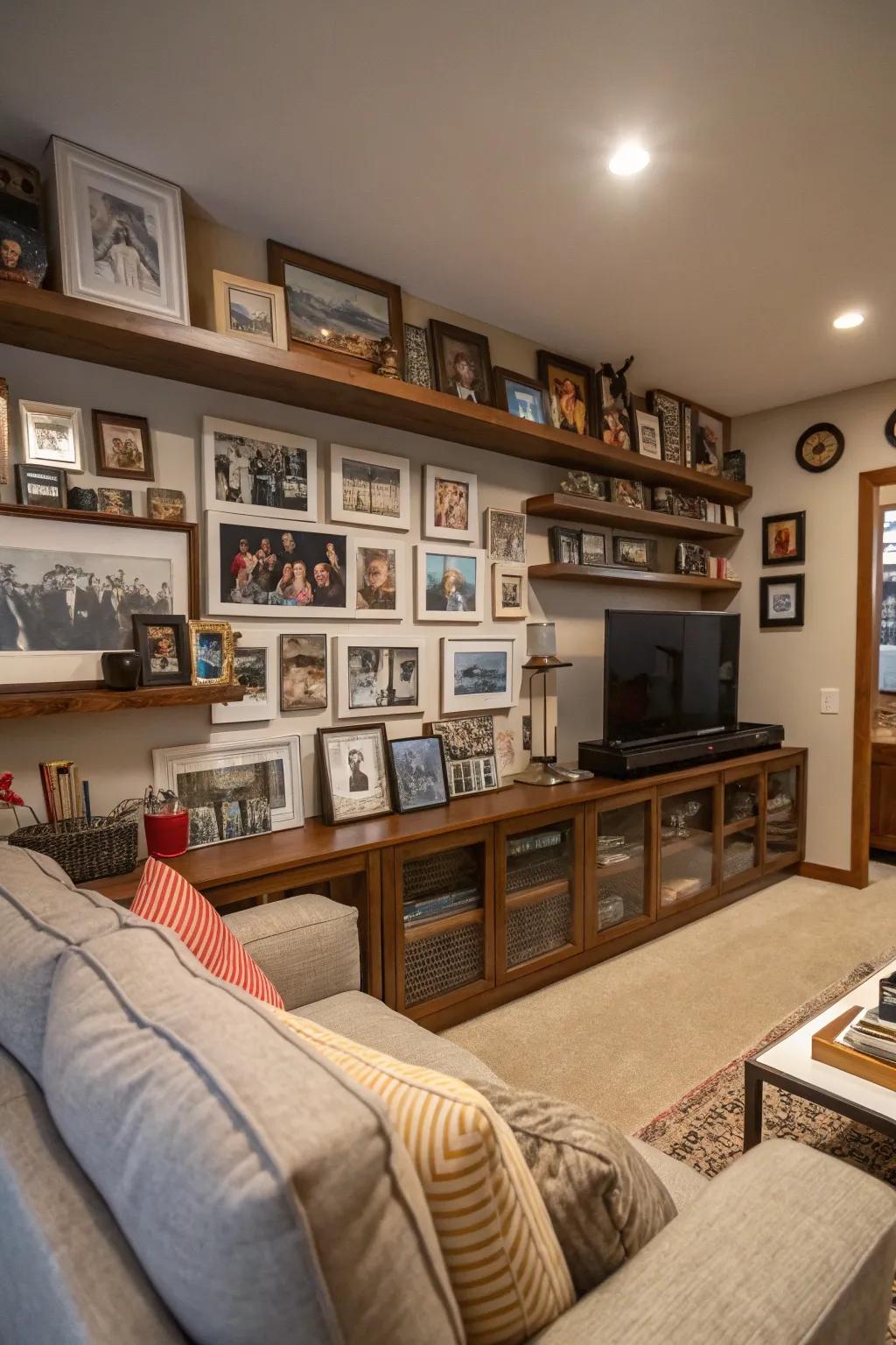 Individual touches ensure your TV room is truly yours.