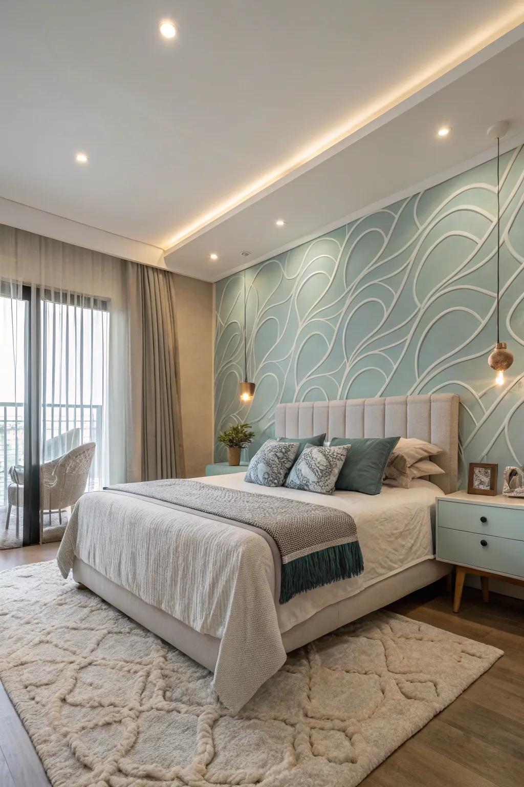 Bends give a relaxed, calming ambiance.