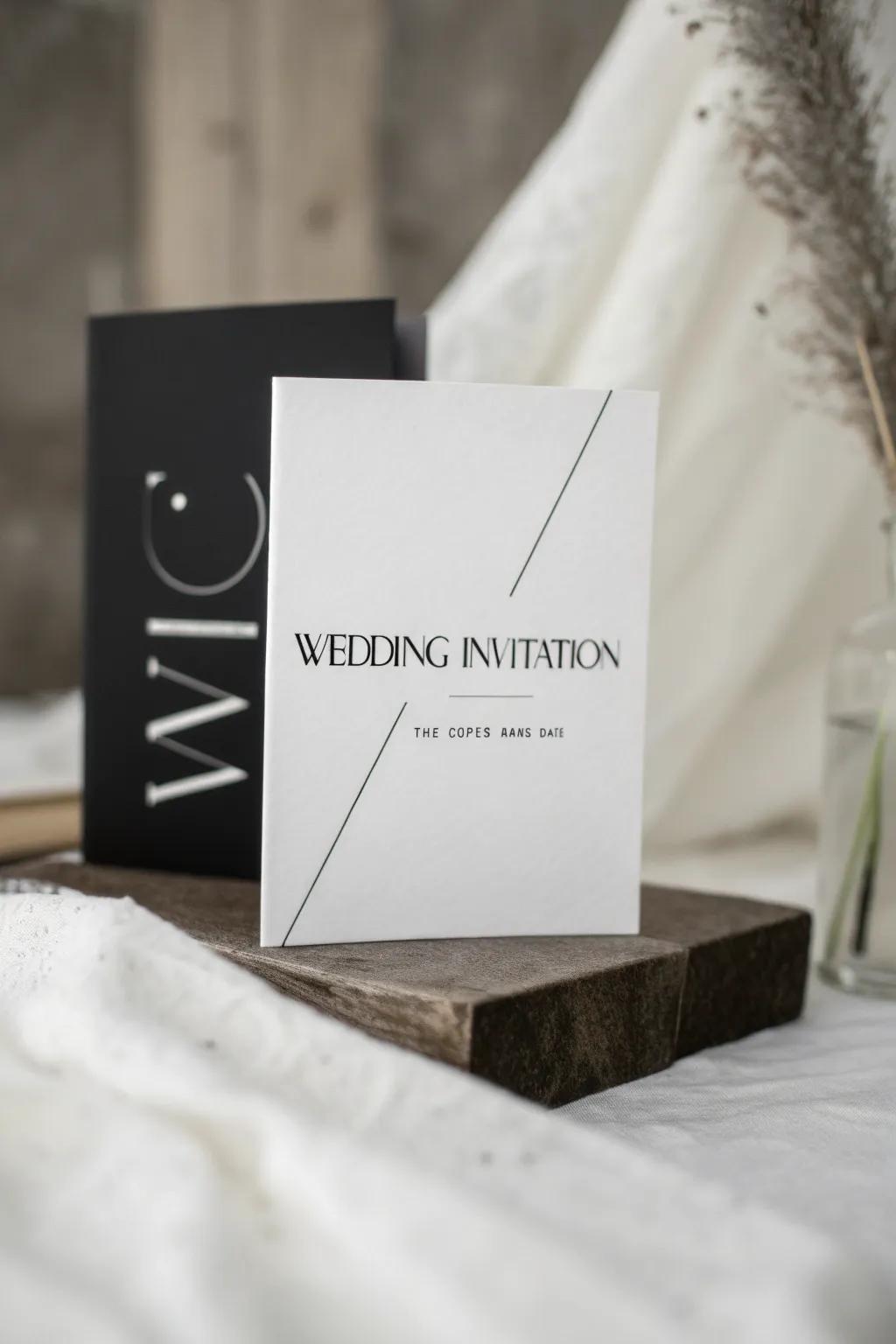 Modern single-tone announcement in dark and bright.