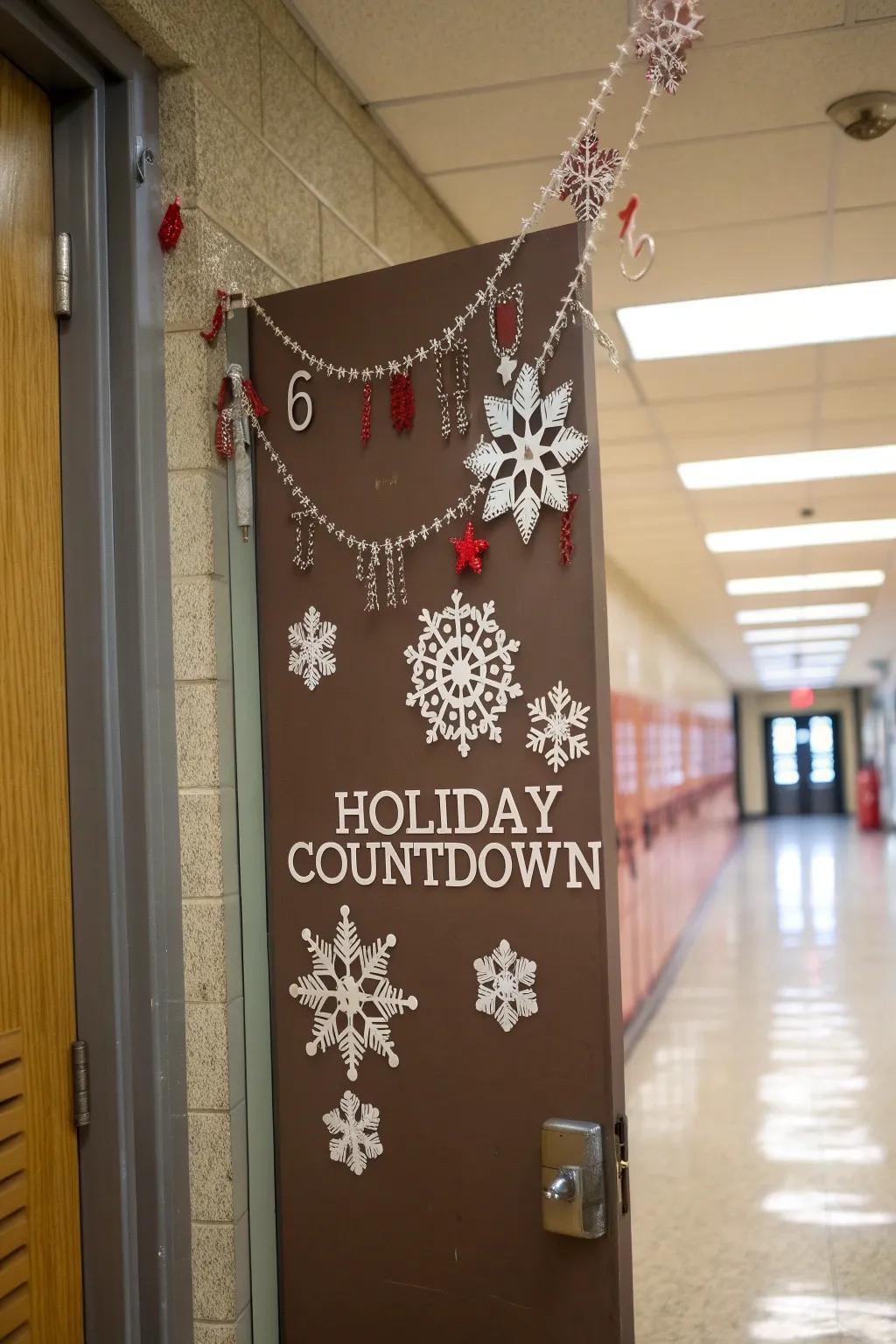 A holiday tally conveys daily exhilaration to this entry