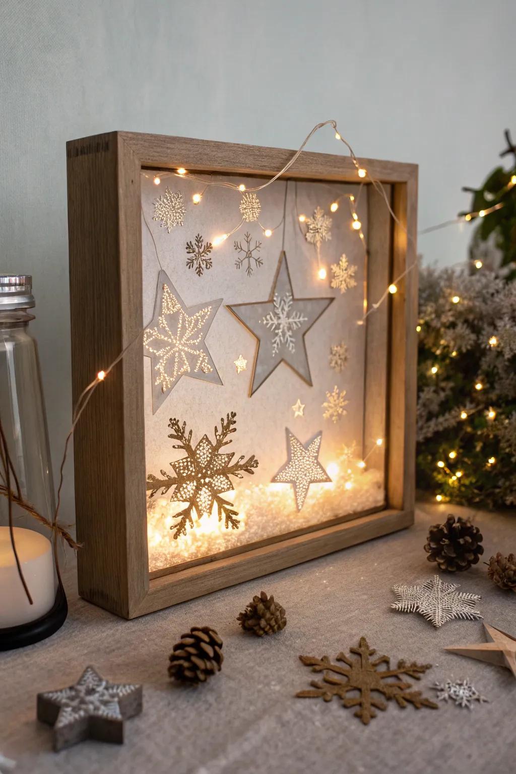 A winter solstice shadow repository encapsulates the season's spirit artistically.