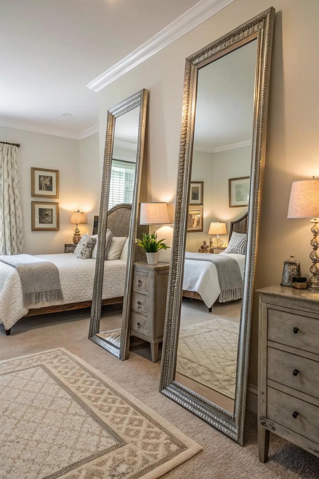Reflectors amplify ambiance and light in your room.
