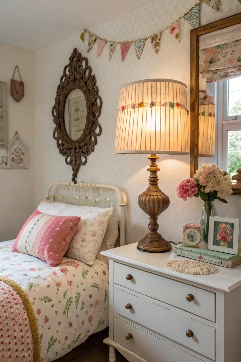Various and antique finds add character and charm.