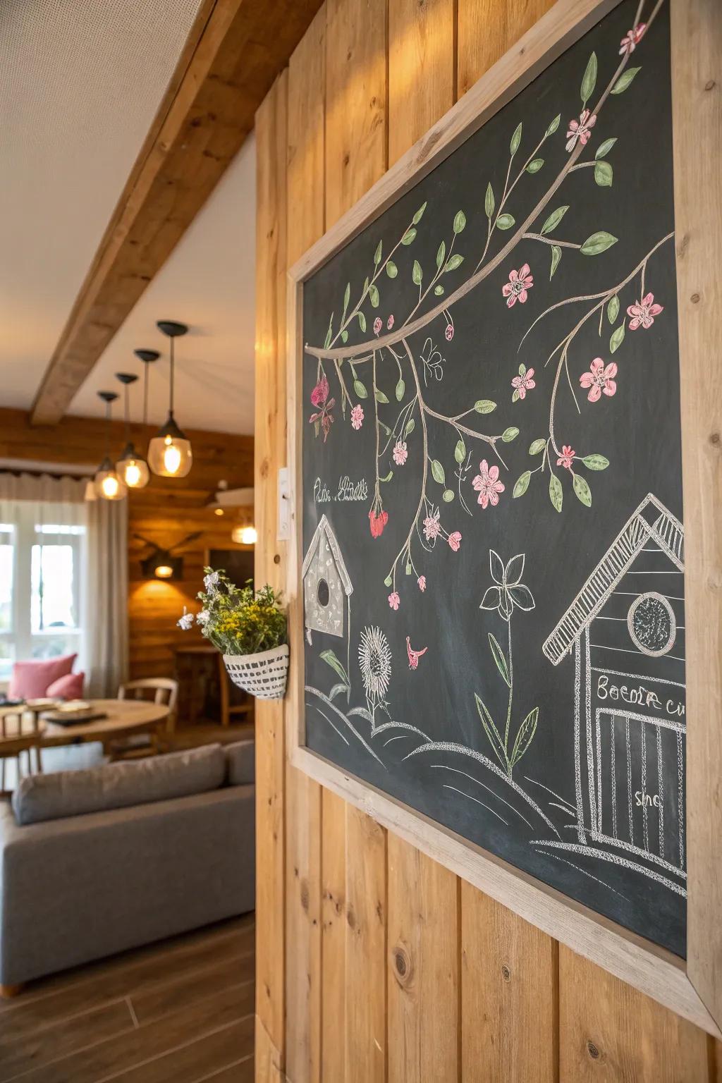Homes for birds welcome springtime visitors through chalk.