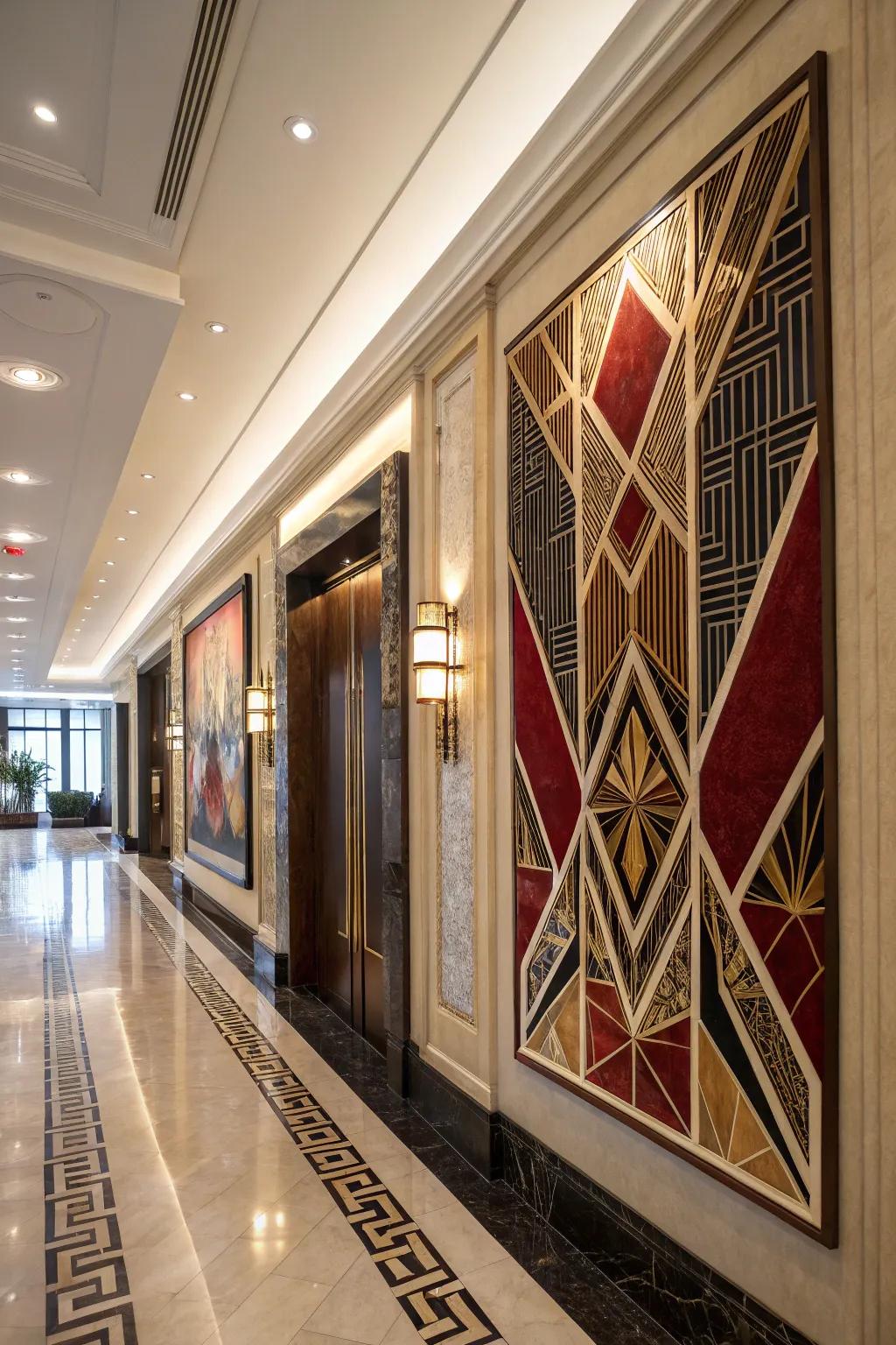 Exude sophistication with Art Deco.