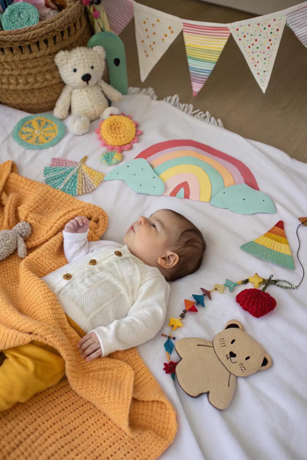 Proprietary handicrafts infuse a personalized and ingenious flair.