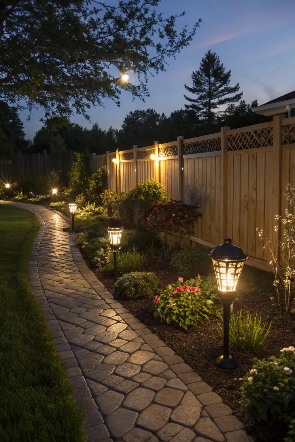 Illumination that imparts a mesmerizing nocturnal radiance.