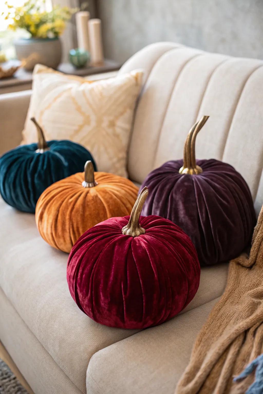 Indulge through smooth cloth-clad gourds.
