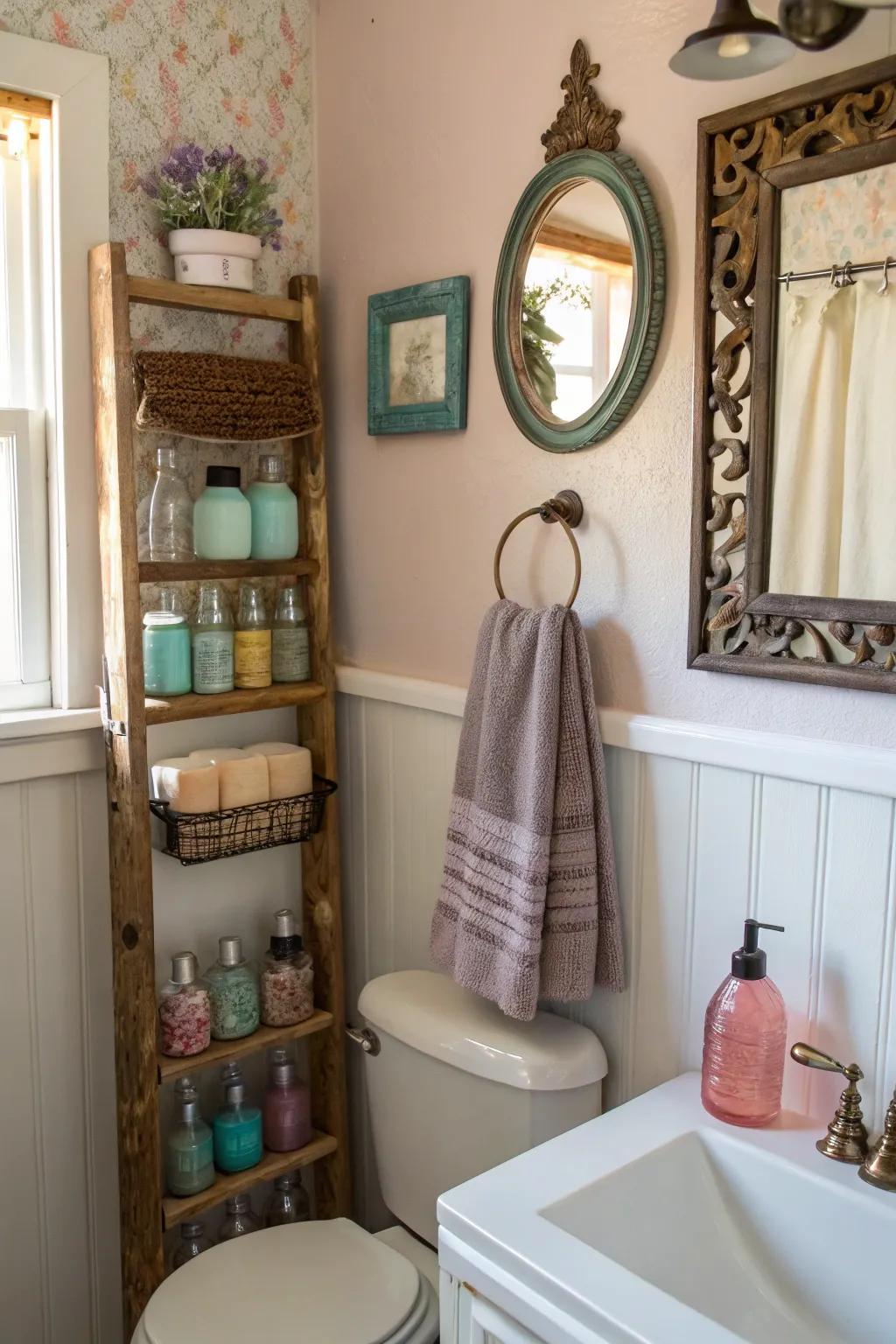 Upcycled accoutrements deliver distinctive charm and sustainability.