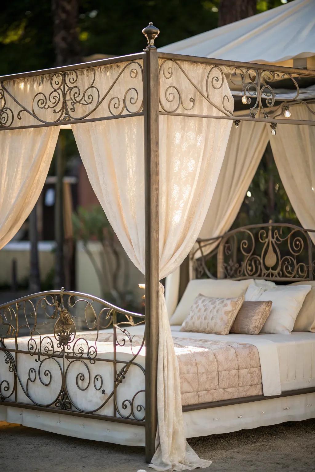 Metal frames introduce an industrial edge.