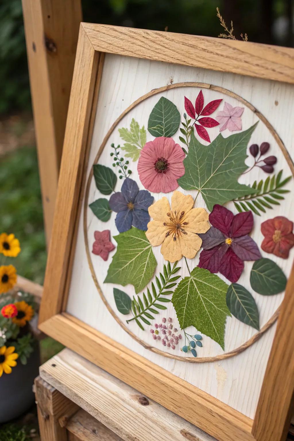 Connect with the outdoors through circle art.