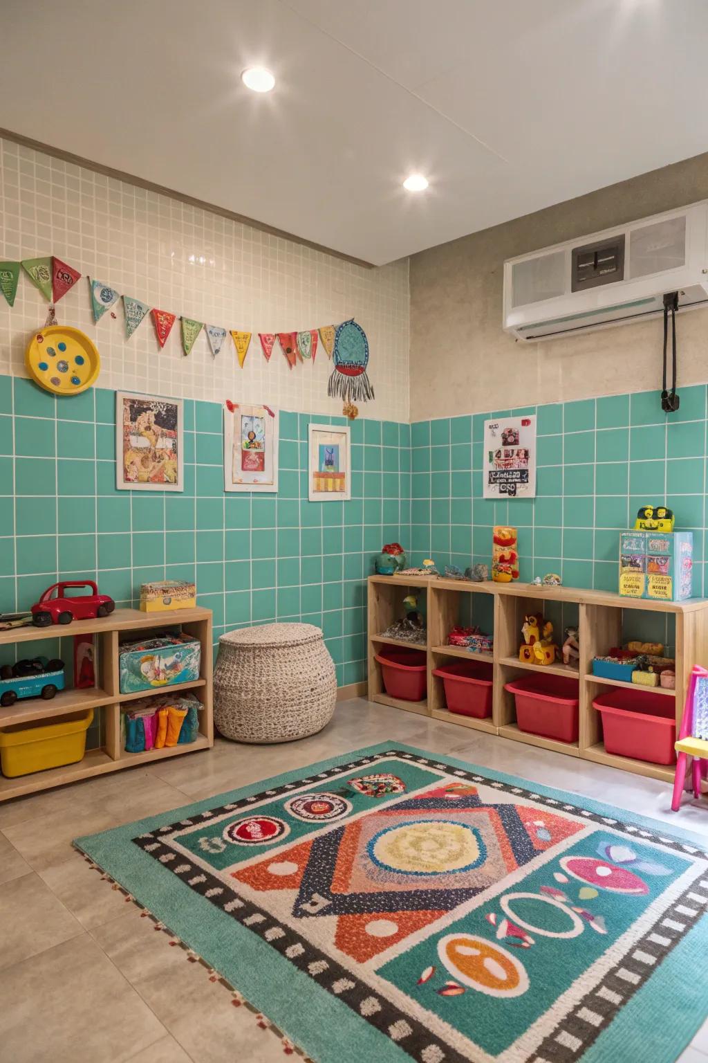 Teal tide injects vibrant energy into creative spaces.