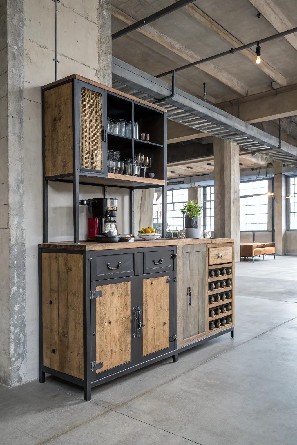 An industrial style introducing a contemporary vanguard.