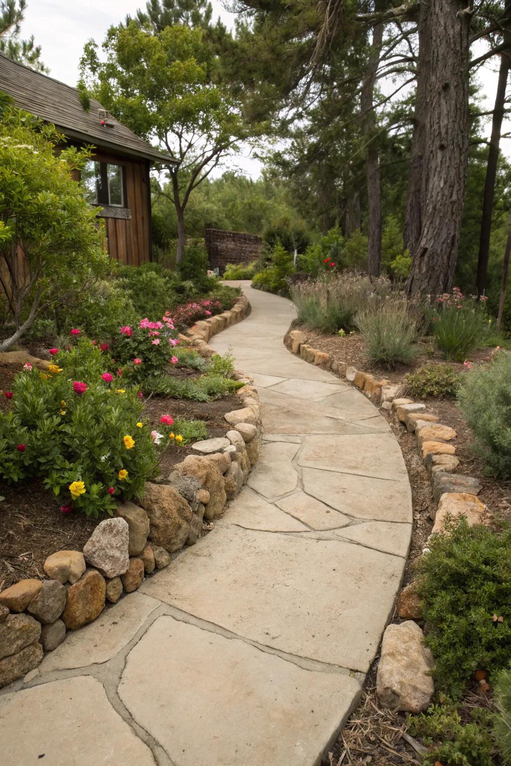 Enhance allure utilizing native rock components.