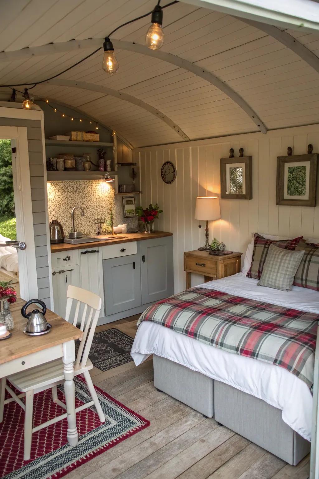 A charming guesthouse for visiting friends.