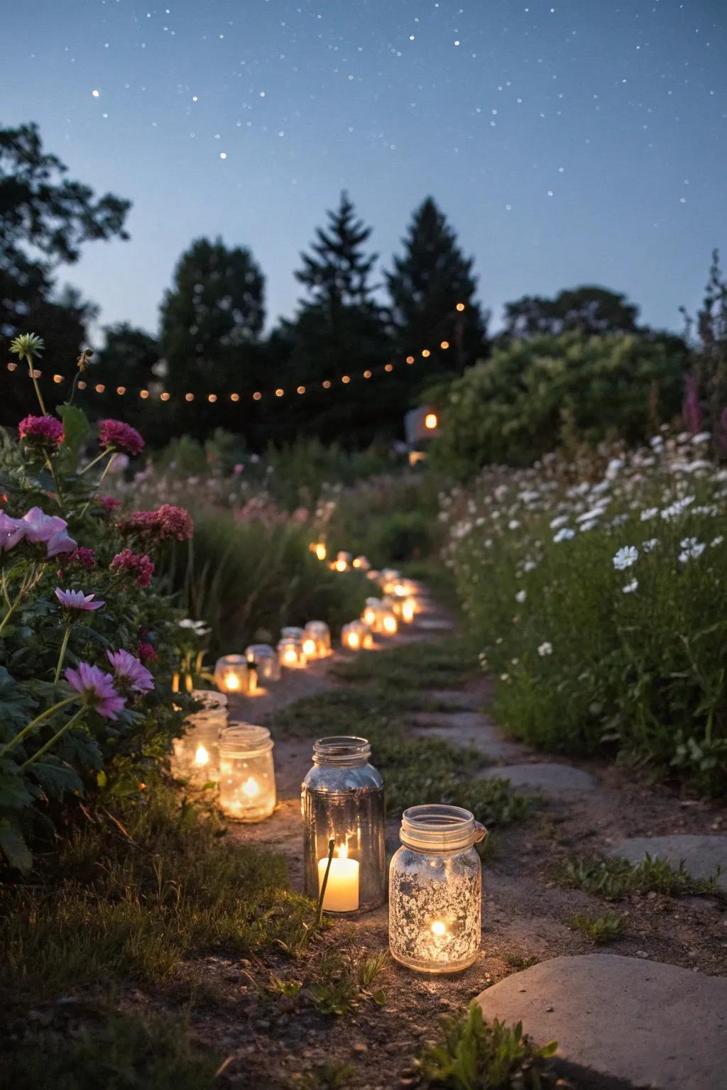Firefly artisan containers add a magical glow to outdoor spaces.