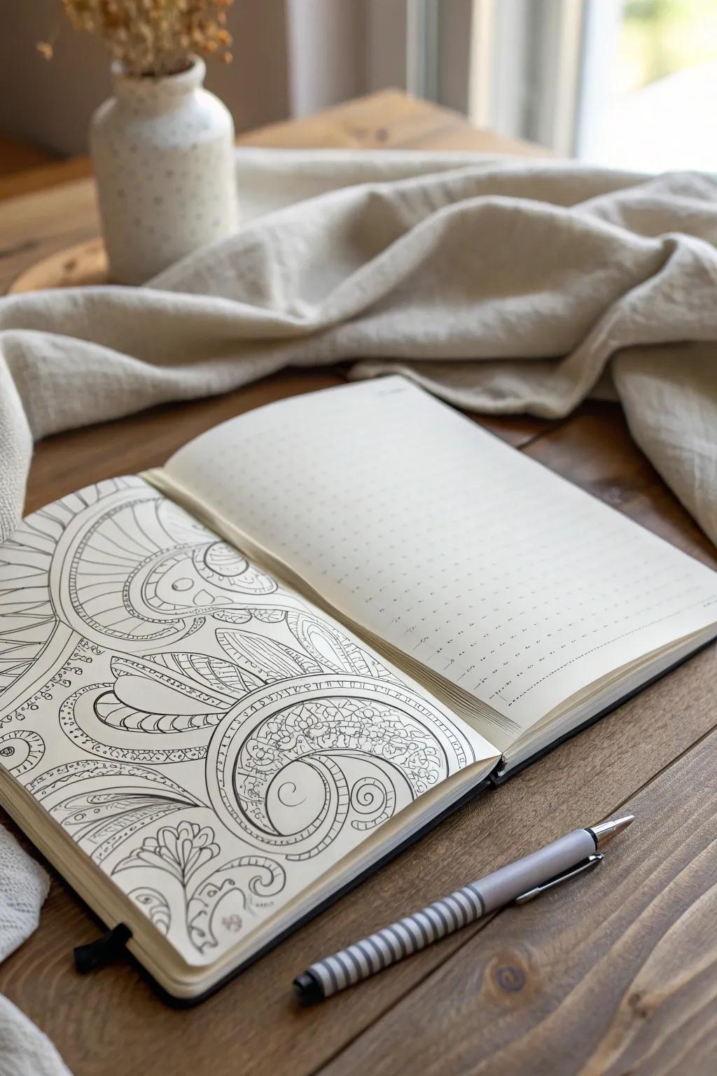 Unwind and find peace in every swirl and line—discover the art of zen doodling.