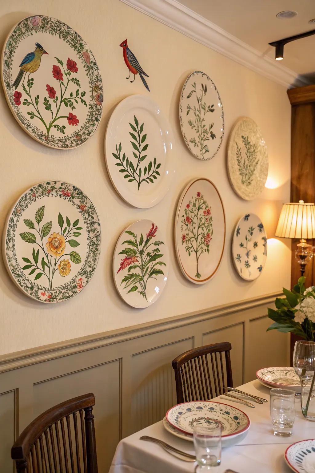 Nature-inspired plates bring tranquility and the outdoors in.