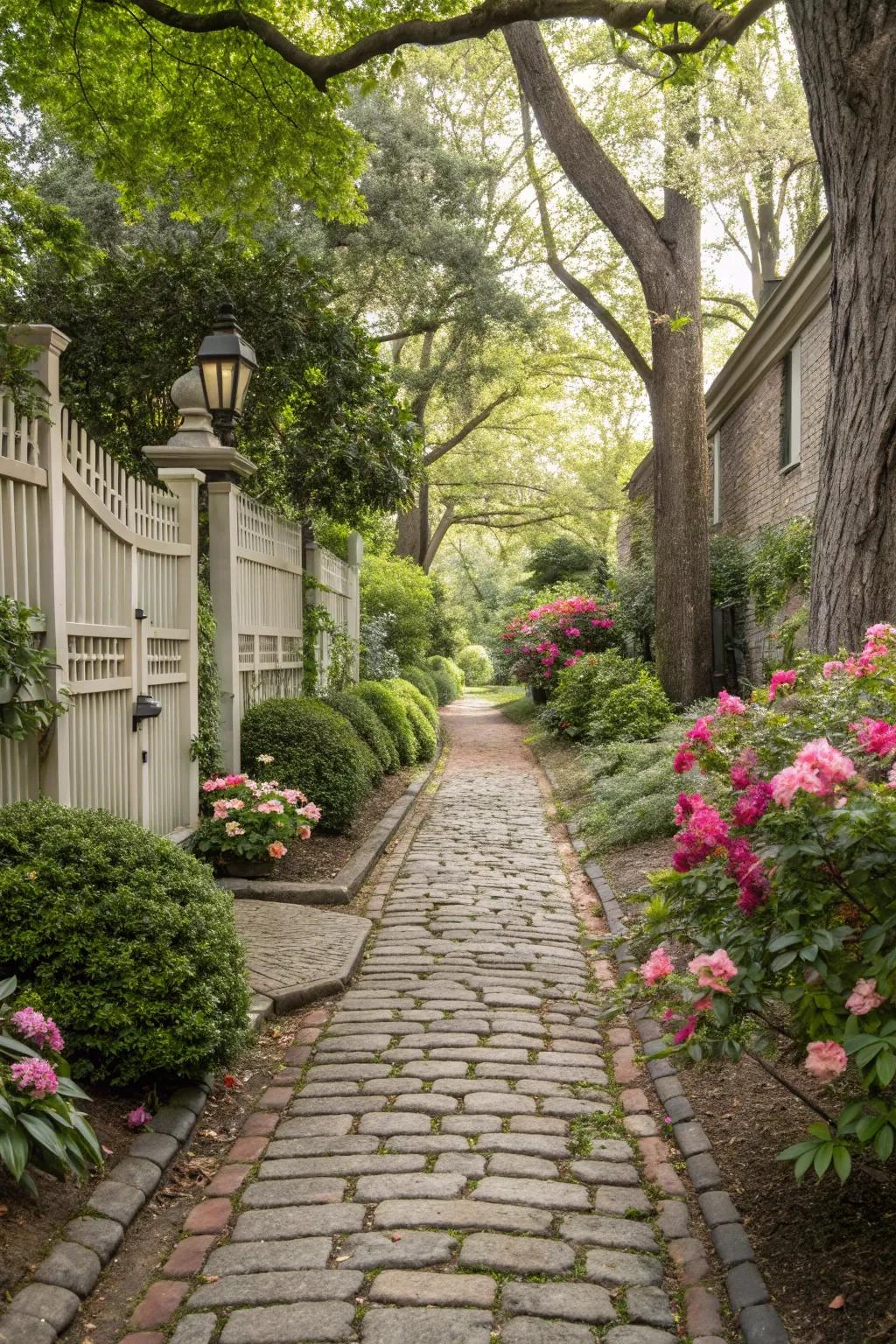 Stones offering timeless vintage charm.