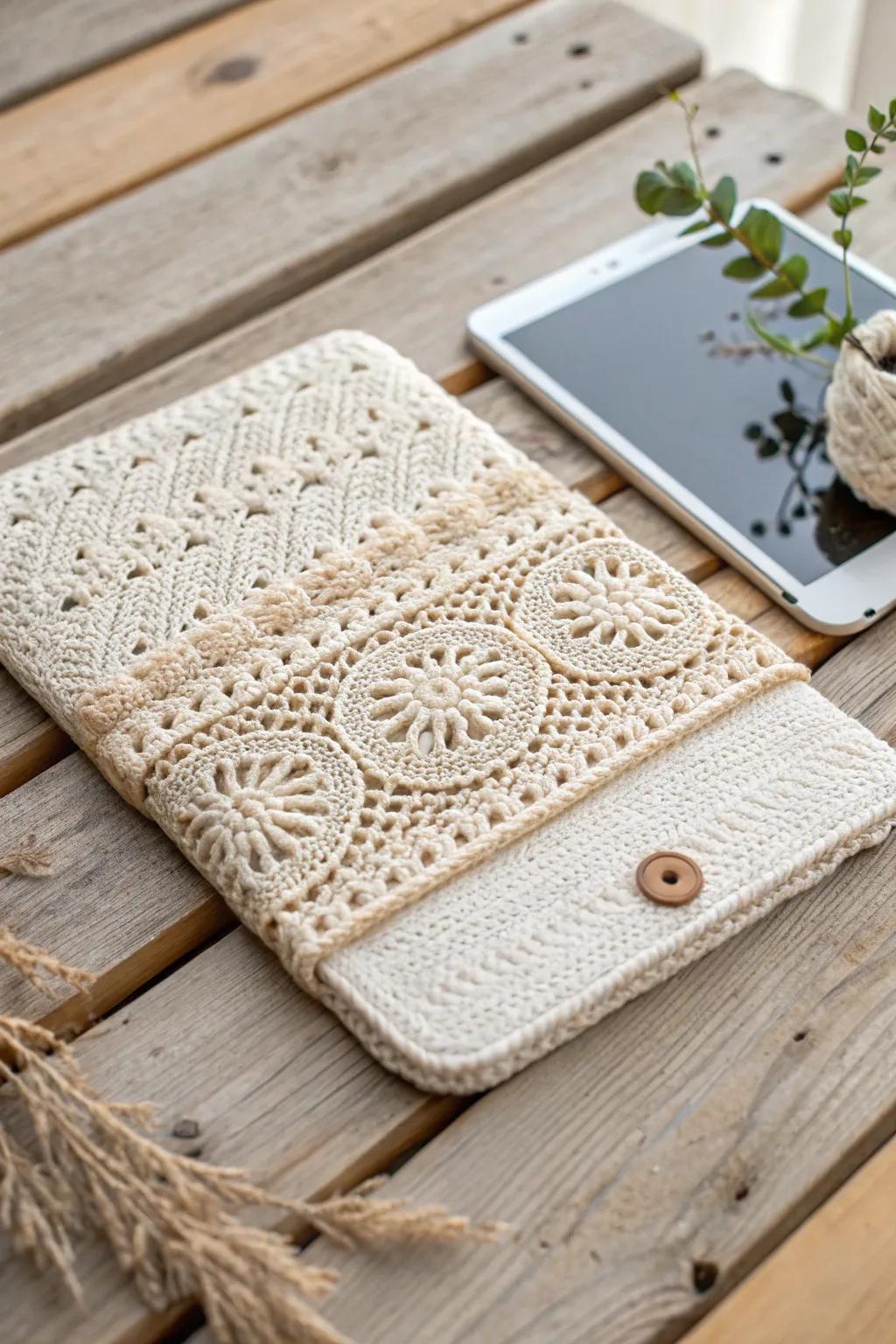 Elevate your gadget protection with a touch of handcrafted elegance. 🌿✨