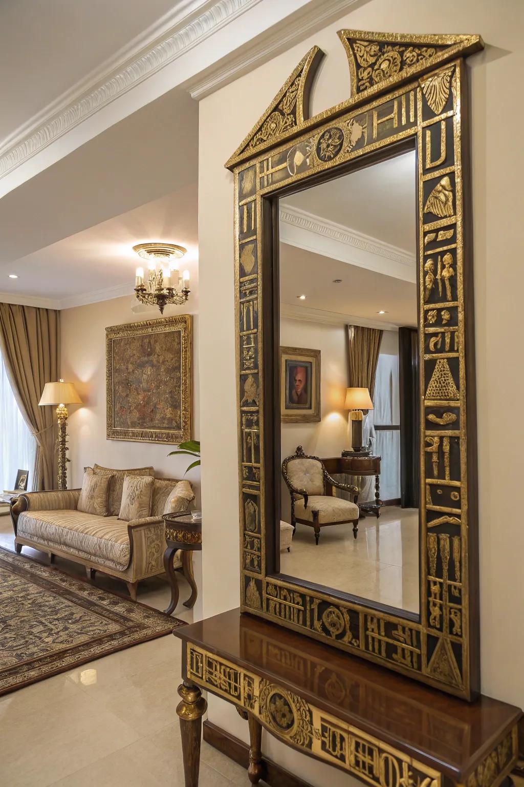 Mirrors bring luxury, and expand spaces.