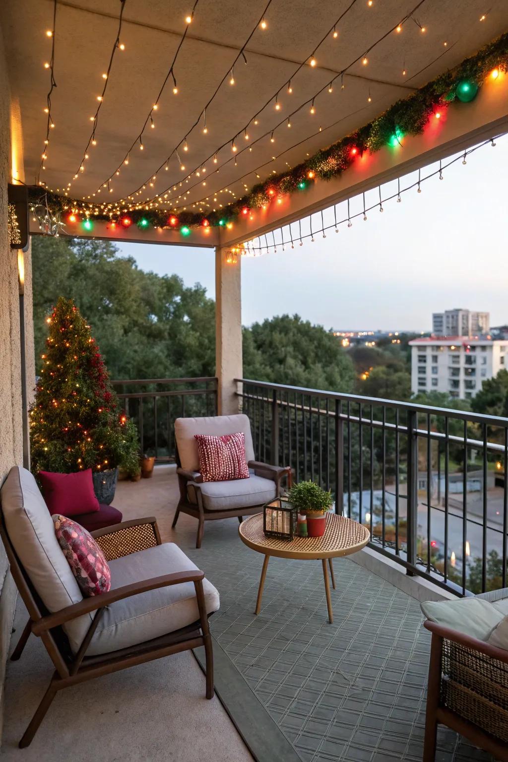 Fashion a cozy outdoor space catering to celebratory get-togethers.